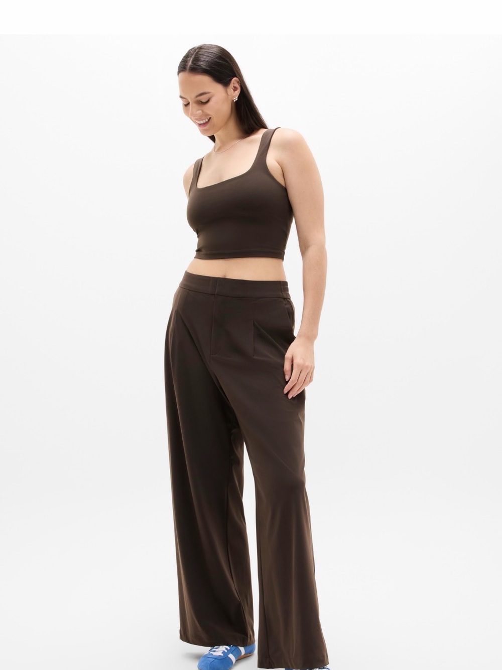 Athleta Truffle Brown wide pinnacle Women's Pants - Picture 5 of 7